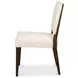 Bauhaus Beige Dark Oak Upholstered Dining Chair Set of 2