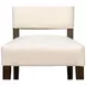 Bauhaus Beige Dark Oak Upholstered Dining Chair Set of 2