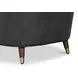 Alastair Portland Gray Leather Upholstered Accent Chair