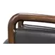 Alastair Portland Gray Leather Upholstered Accent Chair
