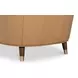 Alastair Westbury Brown Leather Upholstered Accent Chair