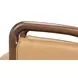 Alastair Westbury Brown Leather Upholstered Accent Chair