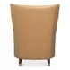 Alastair Westbury Brown Leather Upholstered Accent Chair
