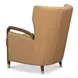 Alastair Westbury Brown Leather Upholstered Accent Chair