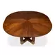 Brooklyn Jupe Walnut 56" Extendable Round Dining Table