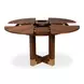 Brooklyn Jupe Walnut 56" Extendable Round Dining Table