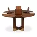 Brooklyn Jupe Walnut 56" Extendable Round Dining Table