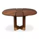 Brooklyn Jupe Walnut 56" Extendable Round Dining Table
