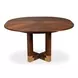 Brooklyn Jupe Walnut 56" Extendable Round Dining Table
