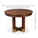 Brooklyn Jupe Walnut 56" Extendable Round Dining Table