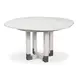 Brooklyn Jupe White 56" Extendable Round Dining Table