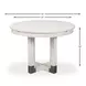 Brooklyn Jupe White 56" Extendable Round Dining Table