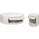 Vero White Round Occasional Table Set