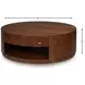 Vero Brown Round Cocktail Table