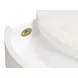 Vero White Round Side Table