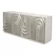 Capriole Silver Leaf 4 Doors Credenza