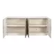 Capriole Silver Leaf 4 Doors Credenza