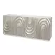 Capriole Silver Leaf 4 Doors Credenza