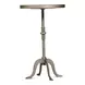 Carolina Brown and Gray Round Leaf Side Table