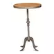 Carolina Brown and Gray Round Leaf Side Table