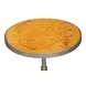 Carolina Brown and Gray Round Leaf Side Table