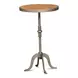 Carolina Brown and Gray Round Leaf Side Table
