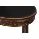 Golden Rim Ebony Round Side Table
