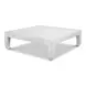Classic Chinese White Square Cocktail Table
