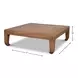 Classic Chinese Natural Square Cocktail Table