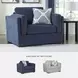 Evansley Navy Performance Fabric Chair And A Half