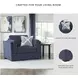 Evansley Navy Performance Fabric Chair And A Half