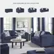 Evansley Navy Performance Fabric Chair And A Half