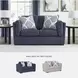 Evansley Navy Performance Fabric 66" Loveseat