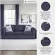 Evansley Navy Performance Fabric 89" Sofa