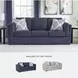 Evansley Navy Performance Fabric 89" Sofa