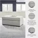 Evansley Pewter Performance Fabric Ottoman