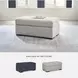 Evansley Pewter Performance Fabric Ottoman