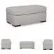 Evansley Pewter Performance Fabric Ottoman