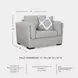 Evansley Pewter Performance Fabric Chair And A Half