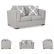 Evansley Pewter Performance Fabric 66" Loveseat
