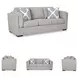 Evansley Pewter Performance Fabric 89" Sofa