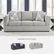 Evansley Pewter Performance Fabric 89" Sofa