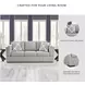 Evansley Pewter Performance Fabric 89" Sofa