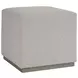 Colby Taupe Upholstered Ottoman