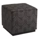 Colby Black Upholstered Ottoman