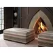 Sterling Caribbean Sands and Brown Upholstered Rectangular Cocktail Ottoman by Barclay Butera