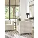 Chandler Beige and Brown Upholstered Accent Chair by Barclay Butera