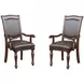 Lordsburg Brown Cherry Arm Chair Set of 2