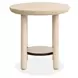 Sunset Cove Sanibel Brown Round End Table