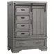 Foundry Brushed Pewter 5 Drawer Chifferobe
